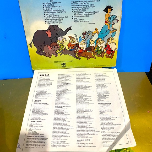 WALT DISNEY 1976 THE GREATEST HITS OF WALT DISNEY VINYL RECORD 24 SONGS RONCO - Picture 14 of 15